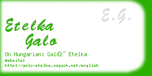 etelka galo business card